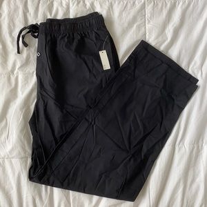 NEW Basics Scrubs Pants w Pockets, Drawstring L